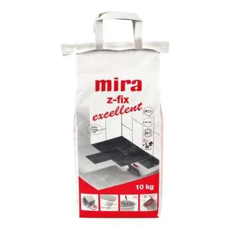 Клей Mira Z-Fix Excellent, 10 кг, білий, екстра легкий, Клас C1TE S2 (MZFX10)