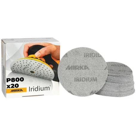 Шлифовальный круг Mirka Iridium Soft, 125 мм, P800, 20 шт/уп (249M202181)