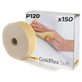 Шлифовальная бумага на паралоновой основе Mirka GOLDFLEX SOFT, 115х125мм, Р120, перфорированная, 150 шт. (2912706112)