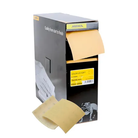 Абразив на поролоновой основе Mirka GOLDFLEX SOFT 115х125мм, P320, перфорированный, 200 шт. (2912707032)