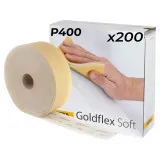 Шлифовальная бумага на паралоновой основе Mirka GOLDFLEX SOFT, 115х125мм, Р400, перфорированная, 200 шт. (2912707041)