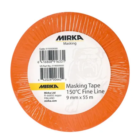 Малярная лента Mirka Fine Line 150 ° C, 9 мм x 55 м, 1 шт. (9190009000-1)