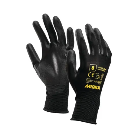 Монтажные перчатки Mirka Nylon с PU покрытием, размер 8, 1 пара (9190260008-1)
