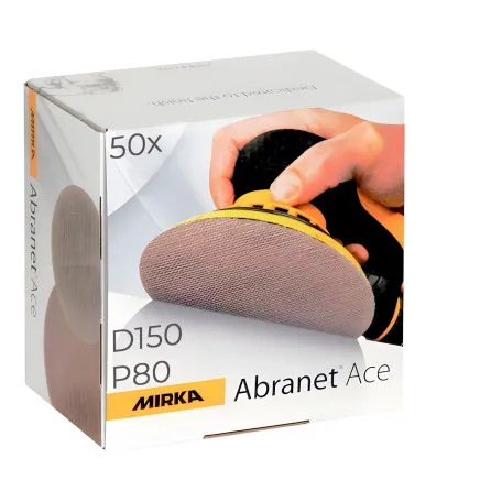 Шлифовальный круг Mirka Abranet Ace 150 мм, P80, 50 шт (AC24105080)