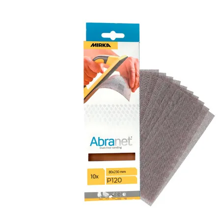 Шлифовальная лента Mirka Abranet 80х230 mm. P120, 10 шт. (AE175F1012)