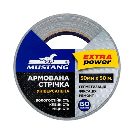 Армована стрічка, MUSTANG, універсальна, 50 мм х 50 м. (DT5050M)