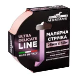 Малярна стрічка, рисова, MUSTANG ULTRA DELICATE LINE, рожева, 25мм x 50м, (ITWP2550P)