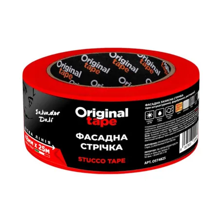 Малярна стрічка, фасадна, MUSTANG Original Tape, червона, 48мм x 25м, (OST4825)