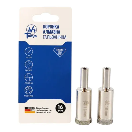 Алмазная коронка гальваническая T-Nova, 16 мм (60312353)