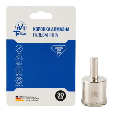 Алмазная коронка гальваническая T-Nova, 30 мм (60312358)