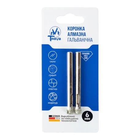 Алмазная коронка гальваническая T-Nova, 6 мм (60312348)