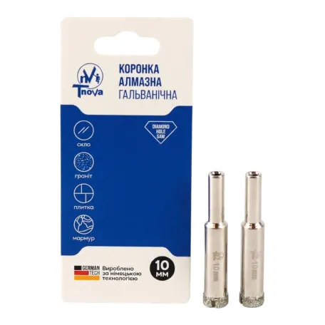 Алмазная коронка гальваническая T-Nova, 10 мм (60312350)