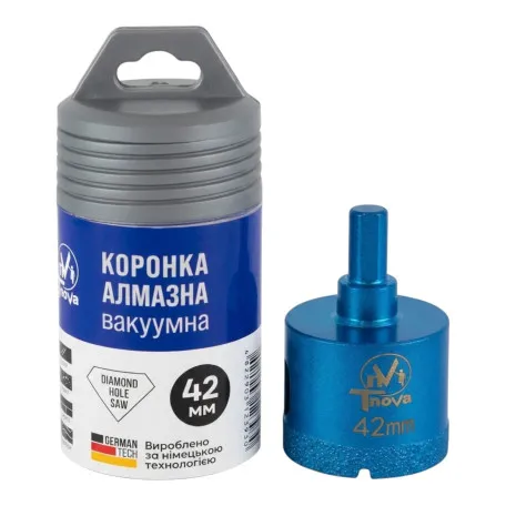 Алмазная коронка вакуумного спекания T-Nova, 42 мм, под дрель (60312393)