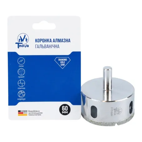 Алмазная коронка гальваническая T-Nova, 60 мм (60312365)
