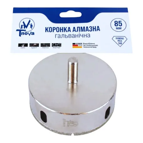 Алмазная коронка гальваническая T-Nova, 85 мм (60312371)