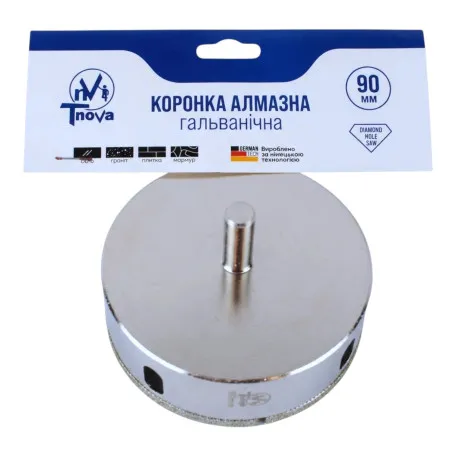 Алмазная коронка гальваническая T-Nova, 90 мм (60312372)