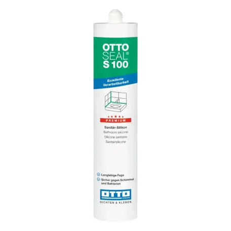 Санитарный силиконовый герметик OTTOSEAL S100 C00 прозрачный, 300 мл (1390300000000)