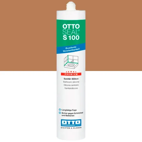 Санитарный силиконовый герметик OTTOSEAL S100 C09 карамель, 300 мл (1390300000009)