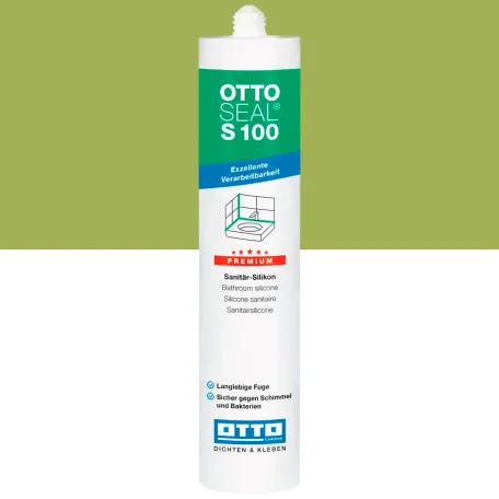 Санитарный силиконовый герметик OTTOSEAL S100 C11 мохово-зеленый, 300 мл (1390300000011)