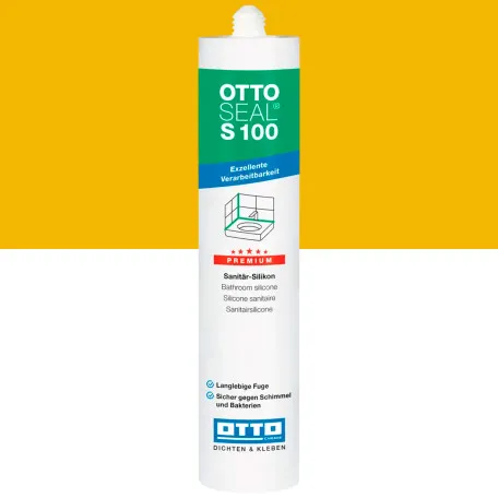 Санитарный силиконовый герметик OTTOSEAL S100 C19 карри, 300 мл (1390300000019)