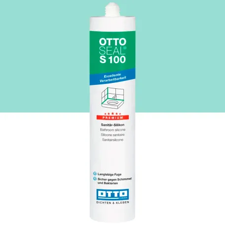 Санитарный силиконовый герметик OTTOSEAL S100 C40 мятный, 300 мл (1390300000040)