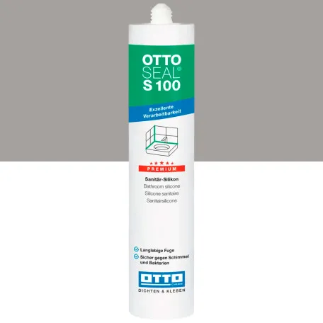 Санитарный силиконовый герметик OTTOSEAL S100 C43 манхэттен, 300 мл (1390300000043)