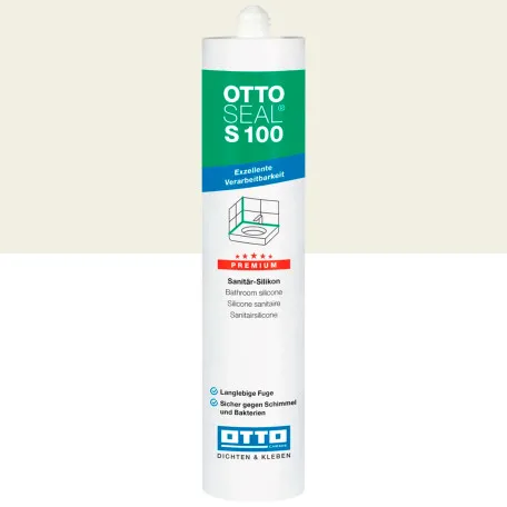 Санитарный силиконовый герметик OTTOSEAL S100 C51 старобелый, 300 мл (1390300000051)