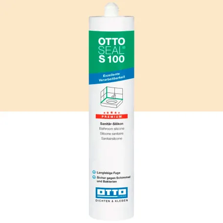Санитарный силиконовый герметик OTTOSEAL S100 C55 натуральный, 300 мл (1390300000055)