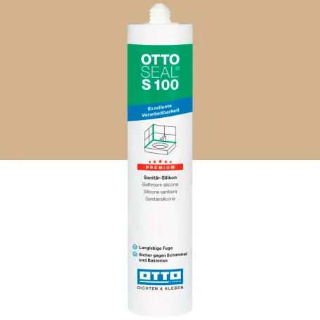 Санитарный силиконовый герметик OTTOSEAL S100 C103 сахара, 300 мл (1390300000068)