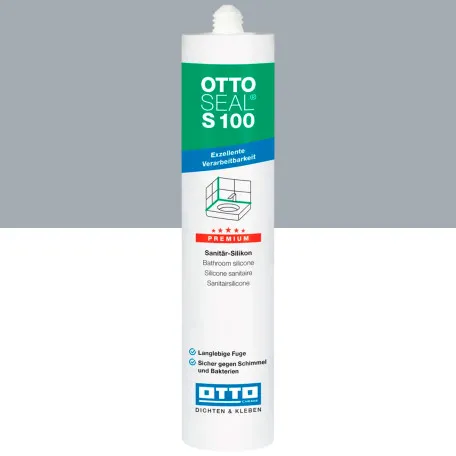 Санитарный силиконовый герметик OTTOSEAL S100 C81 серо-бурый, 300 мл (1390300000081)