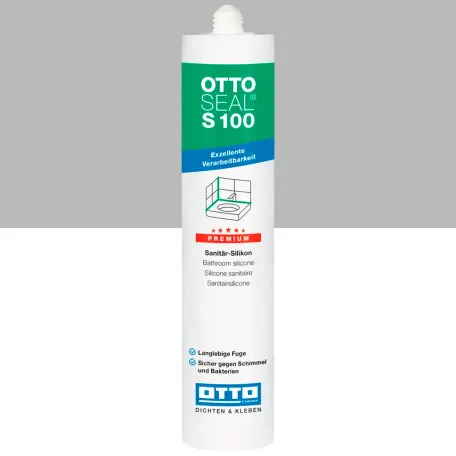 Силиконовый герметик OTTOSEAL S100 C94 серебристо-серый, 300 мл (1390300000094)