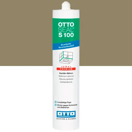 Силиконовый герметик OTTOSEAL S100 C2044 песчано-серый, 300 мл (1390300000096)
