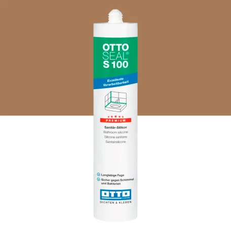 Силиконовый герметик OTTOSEAL S100 C8686 карамель матовый, 300 мл (1392300000009)