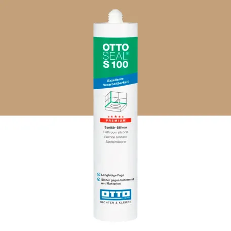 Силиконовый герметик OTTOSEAL S100 C8685 бежевый Багамский матовый, 300 мл (1392300000010)