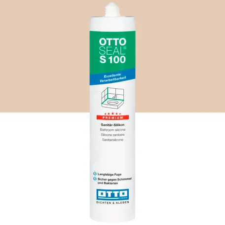 Силиконовый герметик OTTOSEAL S100 C1106 бежевый пляжный, 300 мл (1397300000024)
