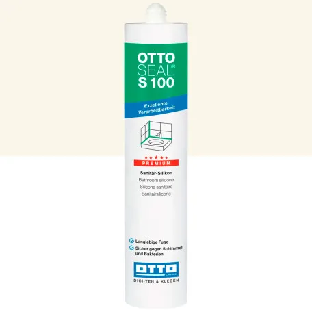 Силиконовый герметик OTTOSEAL S100 C1107 ванильно-бежевый, 300 мл (1397300000025)