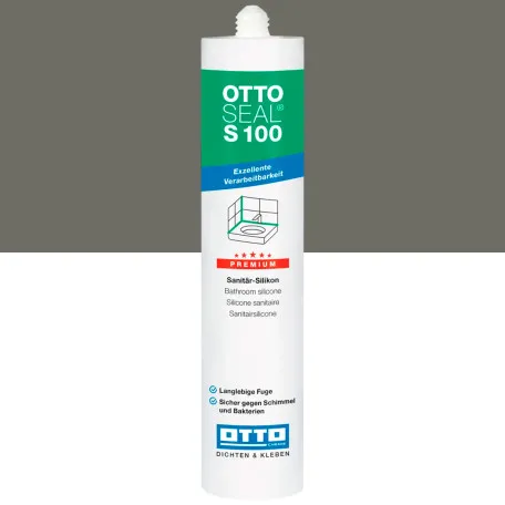 Силиконовый герметик OTTOSEAL S100 C1168 светлый графит, 300 мл (1397300000034)
