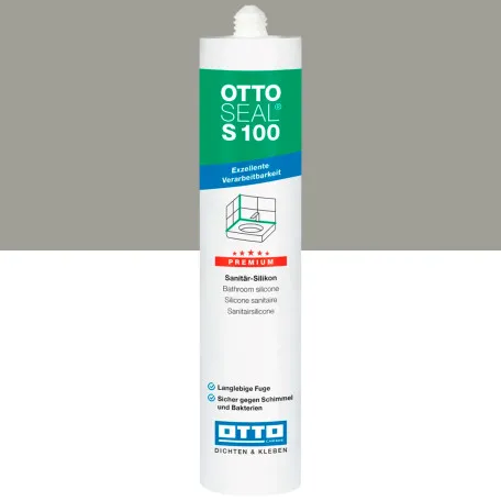 Силиконовый герметик OTTOSEAL S100 C706 цементно-серый 31, 300 мл (1398300000065)