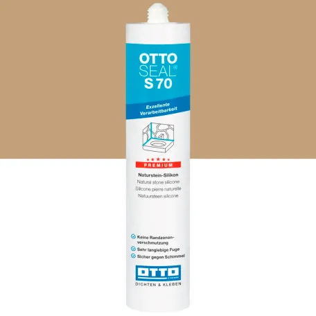 Силиконовый герметик OTTOSEAL S70 C10 бежевая Багамы, 310 мл (1901400000010)