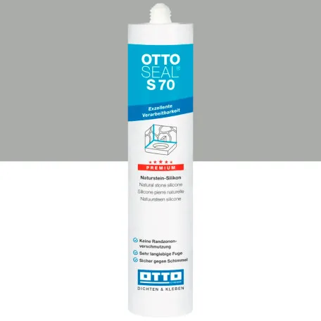 Силиконовый герметик OTTOSEAL S70 C56 бетонно-серый, 310 мл (1901400000056)