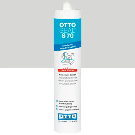 Силиконовый герметик OTTOSEAL S70 C80 перламутрово-серый, 310 мл (1901400000080)