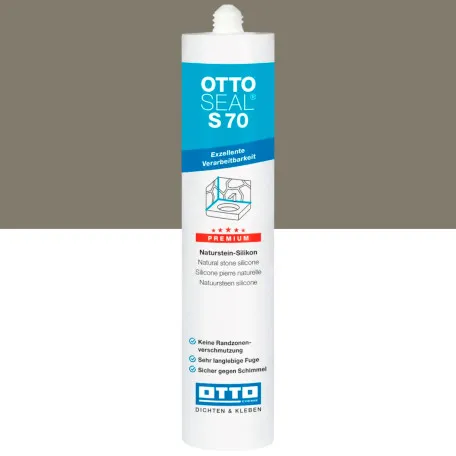 Силиконовый герметик OTTOSEAL S70 C6113 матовый бетонно-серый, 310 мл (1926400000056)