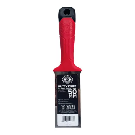 Однокомпонентный шпатель Olejnik Plastic Handle, 50 мм, закаленная нержавеющая сталь, эргономичная форма (124050-1K)