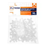 Хрестик для плитки дистанційний PLiTKOM, 5.0 мм, 50 шт (1111400)