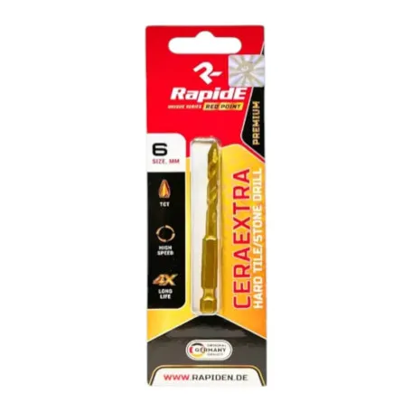 Свердло по керамограніту Rapide Red Point, Cera Extra, 6 мм. (RRP06)