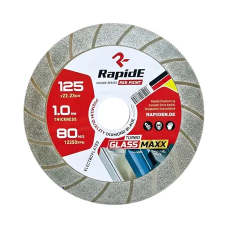 Алмазний диск RapidE TURBO GLASSMAXX 125мм (для делікатного різу скла, керам) (R9794)