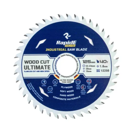 Пила RapidE INDUSTRIAL TCT SAW 250*30/32*40T (RA-PLI250)