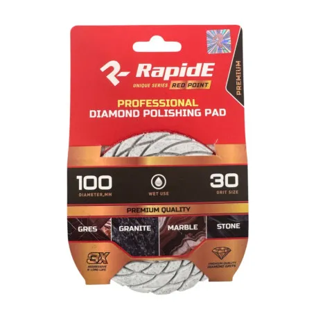 Алмазний полірувальний круг RapidE Red Point 100 мм, Р30 (RED-30)