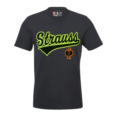 Футболка STRAUSS e.s.e:pic, чорна/сигнальна, розмір XL (21.59.545)