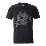 Футболка мужская STRAUSS T-Shirt heavy e.s.iconic, плотный хлопок 300 г/м², oversize, карбоново-серый, размер L (21.64.143)